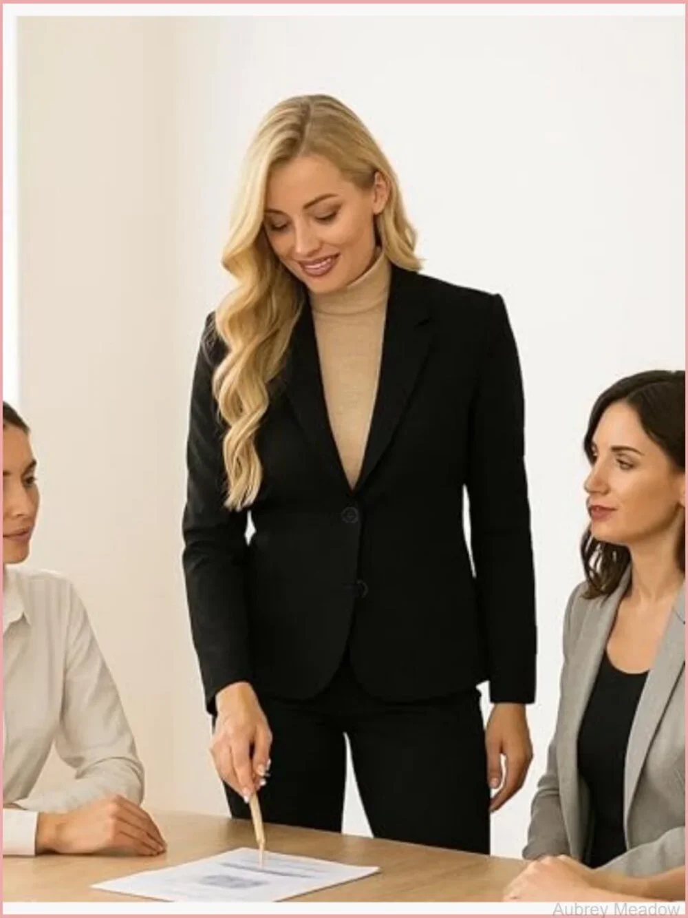 Business Casual Cropped Blazer Lapel Collar Long Sleeve Work Office Suit Jacket